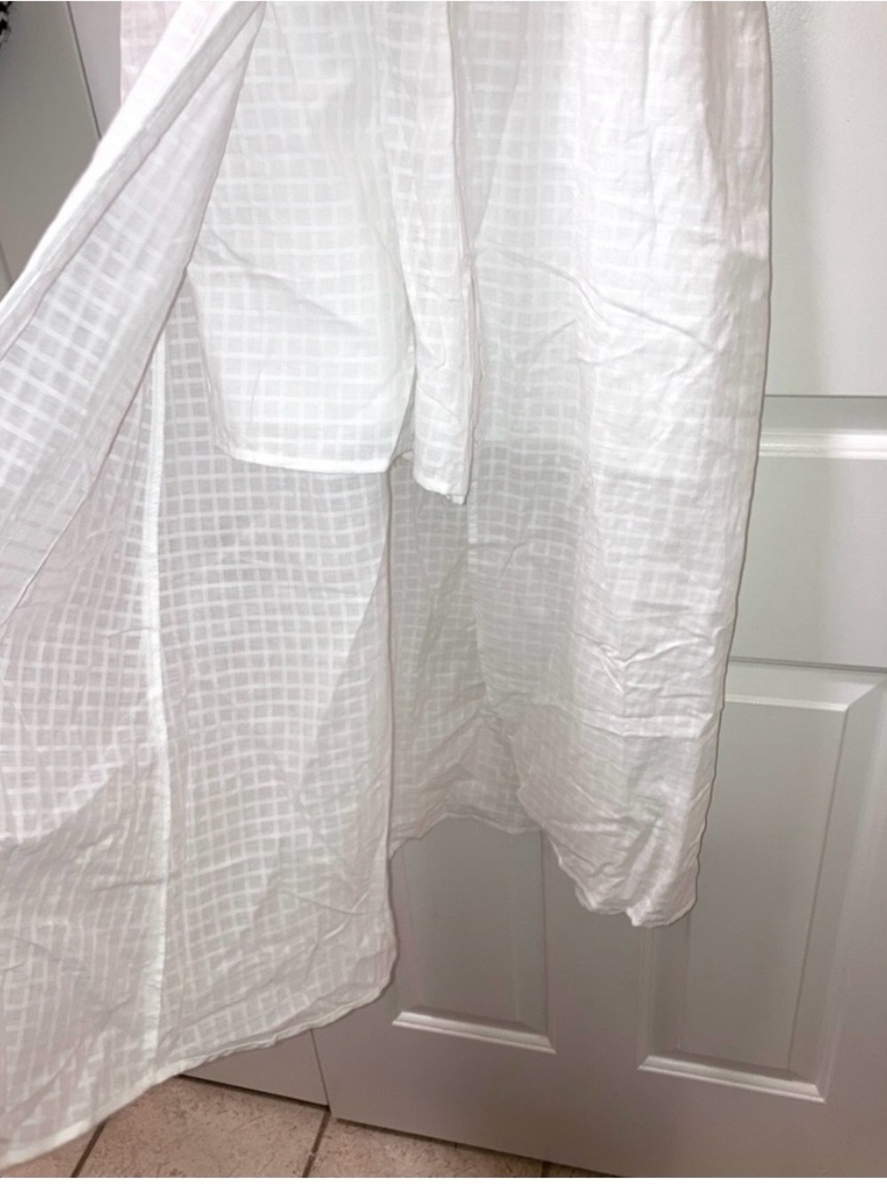 Girls' Ruched Waist Cami Strap Walkthrough Dress - Art Class™ White 
Size XL New - Picture 4 of 7